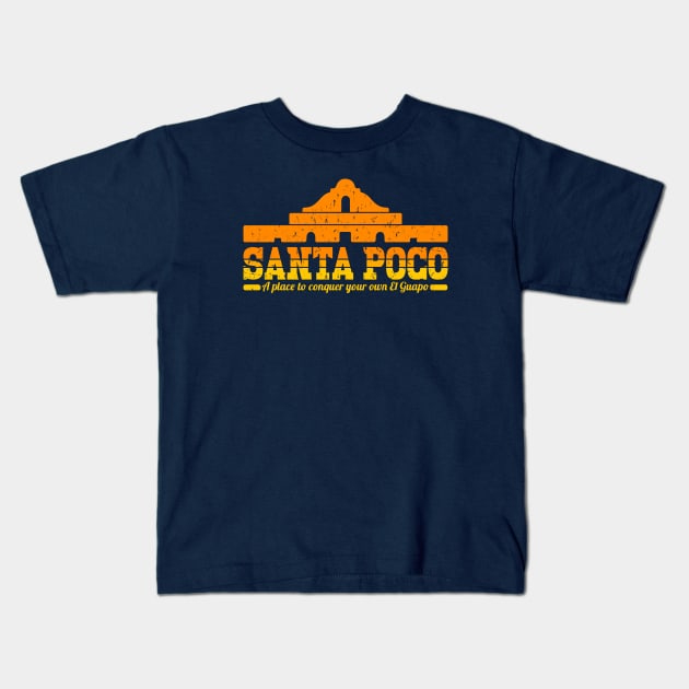 Santa Poco Kids T-Shirt by Level Eleven Art Dept.